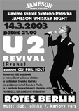 U2 revival 14. 3. 2003